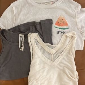 FREE PEOPLE: WE THE FREE - XS - SHIRT BUNDLE